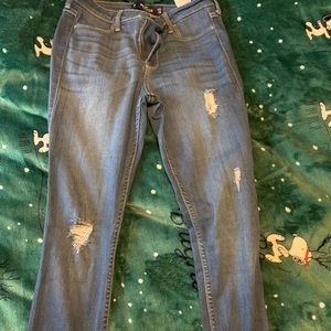 hollister high rise skinny jeans